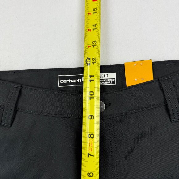 Carhartt Women's Rugged Flex Black Canvas Work Shorts Size 10 NWT 10" Inseam - Picture 10 of 11